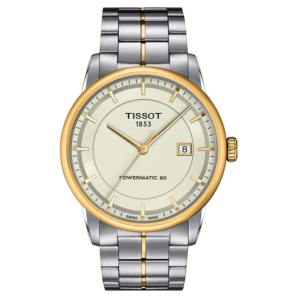 Đồng Hồ Nam Tissot Automatic Luxury Powermatic 80 DemiGold - T086.407.22.261.00 Màu Trắng Bạc