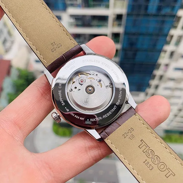 Đồng Hồ Nam Tissot Automatic Luxury Powermatic 80 White T086.407.16.031.00 Màu Nâu Trắng