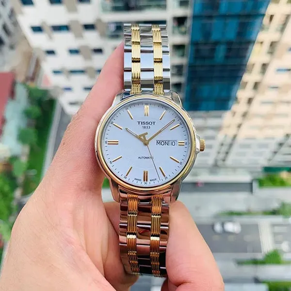 Đồng Hồ Nam Tissot Automatic T-Classic III White Dial T065.430.22.031.00 Màu Trắng Vàng