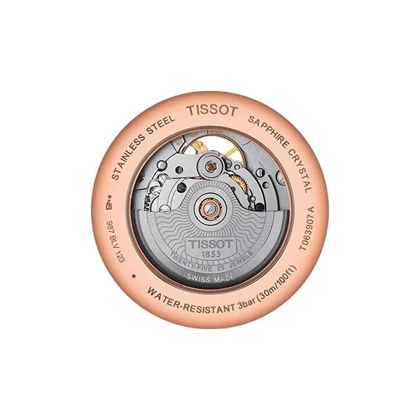Đồng Hồ Tissot Automatic Tradition Powermatic 80 Open Heart T063.907.36.038.00 Màu Nâu Trắng - Đồng hồ - Vua Hàng Hiệu