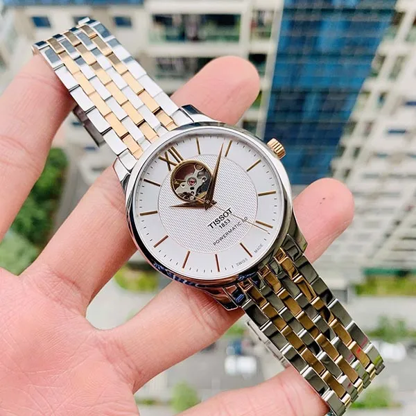 Đồng Hồ Nam Tissot Automatic Tradition Powermatic 80 T063.907.22.038.01 Màu Trắng Bạc