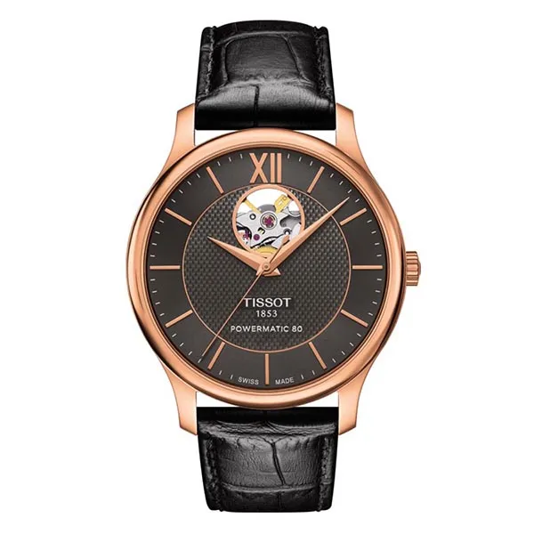 Đồng Hồ Nam Tissot Automatic Tradition Powermatic 80 T063.907.36.068.00 Màu Đen - Đồng hồ - Vua Hàng Hiệu