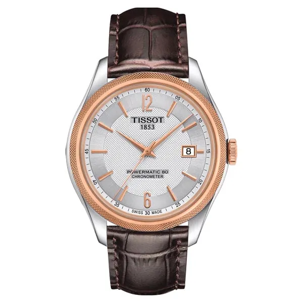 Đồng Hồ Nam Tissot Ballade COSC 39MM Powermatic T108.408.26.037.00 Màu Nâu Trắng