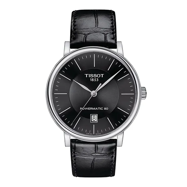 Đồng Hồ Nam Tissot Carson Powermatic 80 T122.407.16.051.00 Màu Đen
