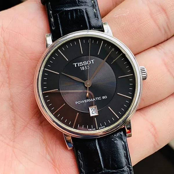 Đồng Hồ Nam Tissot Carson Powermatic 80 T122.407.16.051.00 Màu Đen