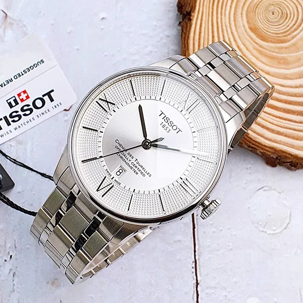 Đồng Hồ Nam Tissot Chemin Des Tourelles Automatic Cosc T099.408.11.038.00 Màu Trắng Bạc