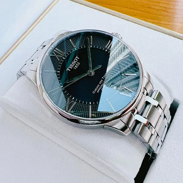 Đồng Hồ Nam Tissot Chemin Des Tourelles Automatic Cosc T099.408.11.058.00 Màu Đen Bạc - Đồng hồ - Vua Hàng Hiệu