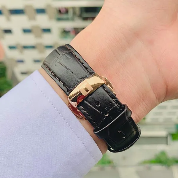 Đồng Hồ Nam Tissot Chemin Des Tourelles Chronomerter T099.408.36.038.00 Màu Nâu Trắng