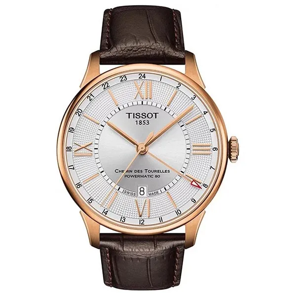 Đồng Hồ Nam Tissot Chemin Des Tourelles GMT T099.429.36.038.00 Màu Trắng Đen - Đồng hồ - Vua Hàng Hiệu