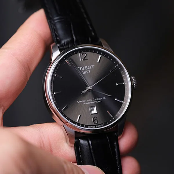 Đồng Hồ Nam Tissot Chemin Des Tourelles T099.407.16.447.00 Màu Đen Bạc - Đồng hồ - Vua Hàng Hiệu