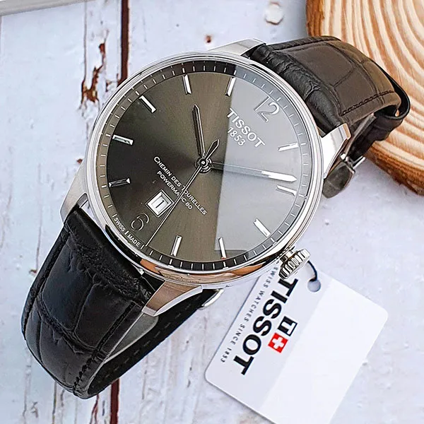 Đồng Hồ Nam Tissot Chemin Des Tourelles T099.407.16.447.00 Màu Đen Bạc - Đồng hồ - Vua Hàng Hiệu