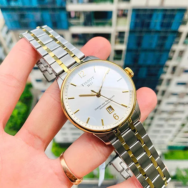 Đồng Hồ Nam Tissot Chemin Des Tourelles T099.407.22.037.00 Màu Bạc Trắng - Đồng hồ - Vua Hàng Hiệu
