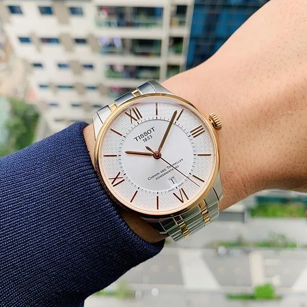 Đồng Hồ Nam Tissot Chemin Des Tourelles T099.407.22.038.01 Helvetic Pride Special Edition Màu Trắng Bạc