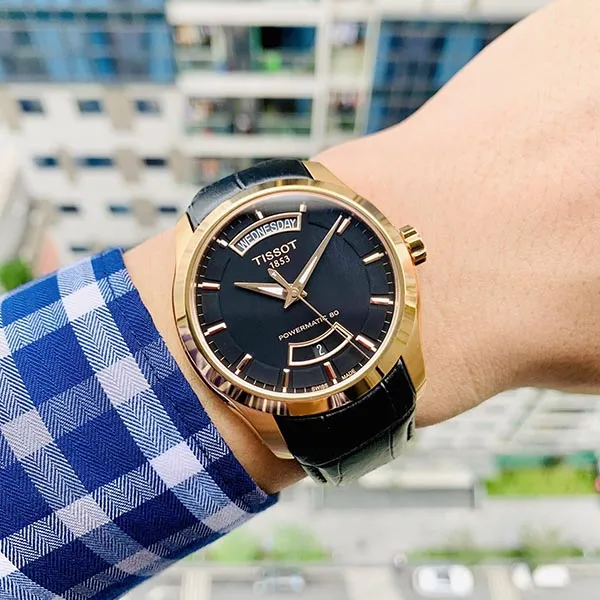 Đồng Hồ Nam Tissot Couturier DayDate Cafe - T035.407.36.051.01 Màu Đen Vàng - Đồng hồ - Vua Hàng Hiệu