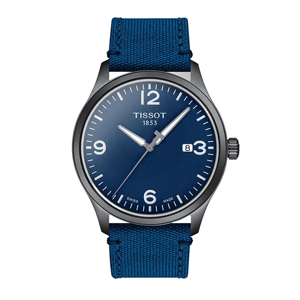 Đồng Hồ Nam Tissot Gent XL Quartz Blue Dial Blue Fabric Men T116.410.37.047.00 Màu Xanh