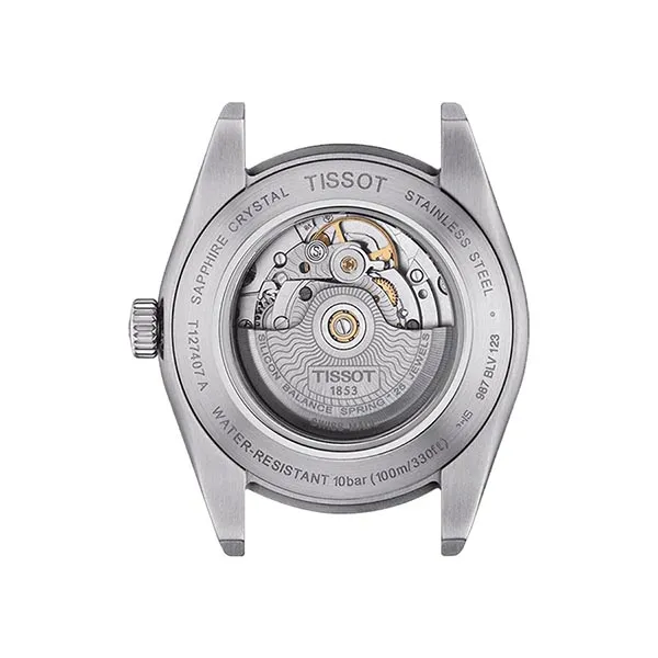 Đồng Hồ Nam Tissot Gentleman Powermatic 80 Silicium T127.407.11.091.01 Màu Xanh Bạc