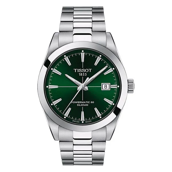Đồng Hồ Nam Tissot Gentleman Powermatic 80 Silicium T127.407.11.091.01 Màu Xanh Bạc