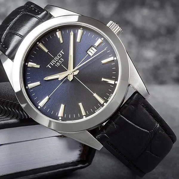Đồng Hồ Nam Tissot Gentleman T127.410.16.041.01 Màu Đen Bạc