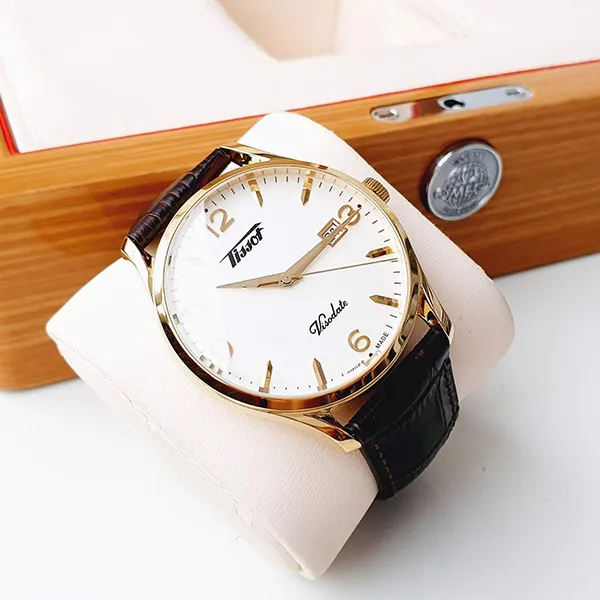 Đồng Hồ Nam Tissot Heritage Visodate T118.410.36.277.00 Màu Trắng Nâu - Đồng hồ - Vua Hàng Hiệu