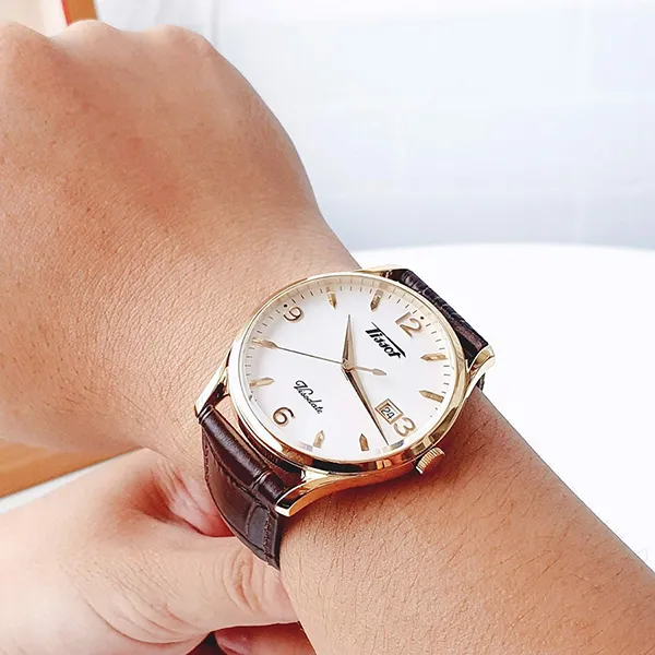 Đồng Hồ Nam Tissot Heritage Visodate T118.410.36.277.00 Màu Trắng Nâu - Đồng hồ - Vua Hàng Hiệu