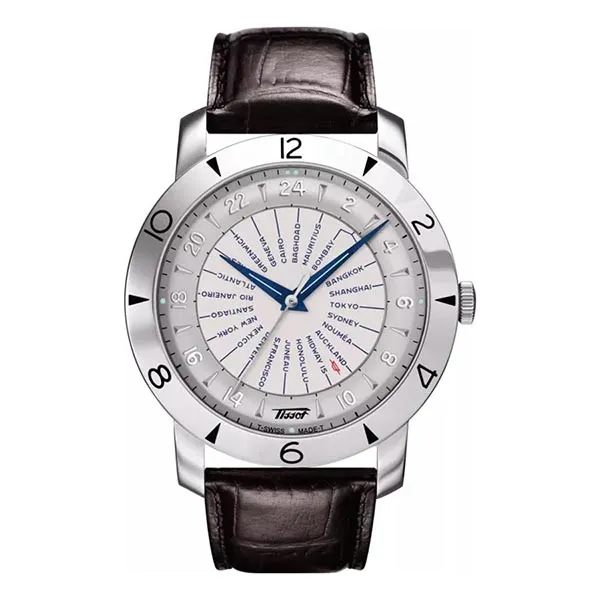Đồng Hồ Nam Tissot Heritage Worldtimer GMT Special Edition T078.641.16.037.00 Màu Nâu Trắng