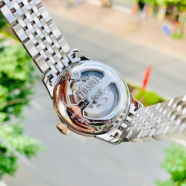 Đồng Hồ Nam Tissot Le Locle Powermatic 80 Open Heart T006.407.11.033.02 Màu Bạc Trắng - Đồng hồ - Vua Hàng Hiệu
