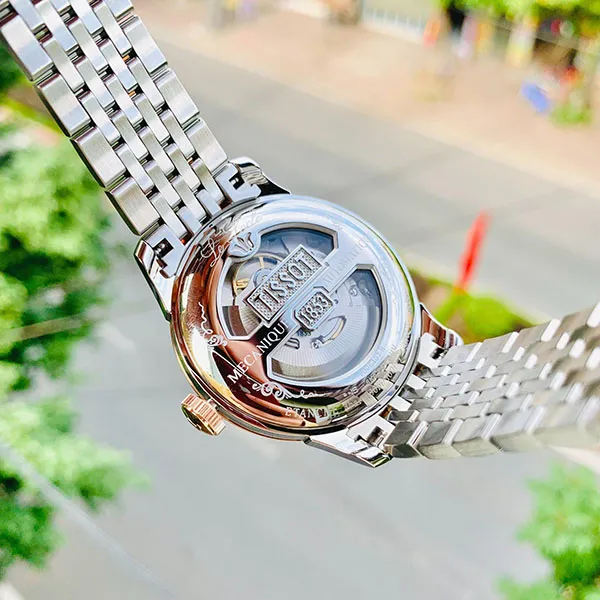 Đồng Hồ Nam Tissot Le Locle Powermatic 80 Open Heart T0064072203302 Màu Demi (Vàng Hồng – Bạc) - Đồng hồ - Vua Hàng Hiệu