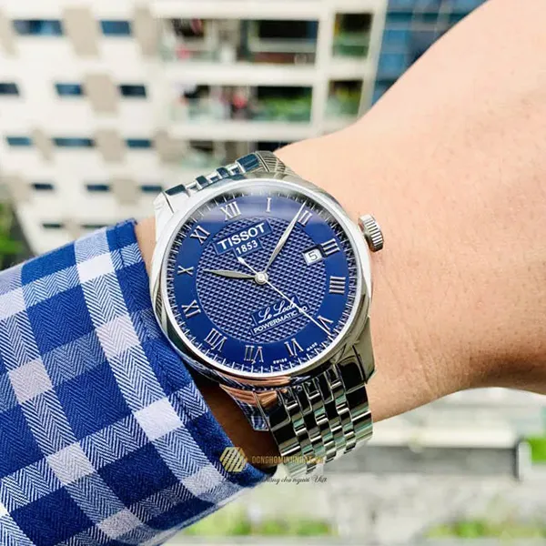 Đồng Hồ Nam Tissot Le Locle Powermatic 80 T006.407.11.043.00 Màu Xanh Bạc