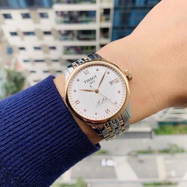 Đồng Hồ Nam Tissot Le Locle Powermatic 80 T006.407.22.036.00 Màu Vàng Bạc