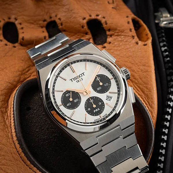 Đồng Hồ Nam Tissot Prx Chronograph T137.427.11.011.00 Màu Bạc Trắng