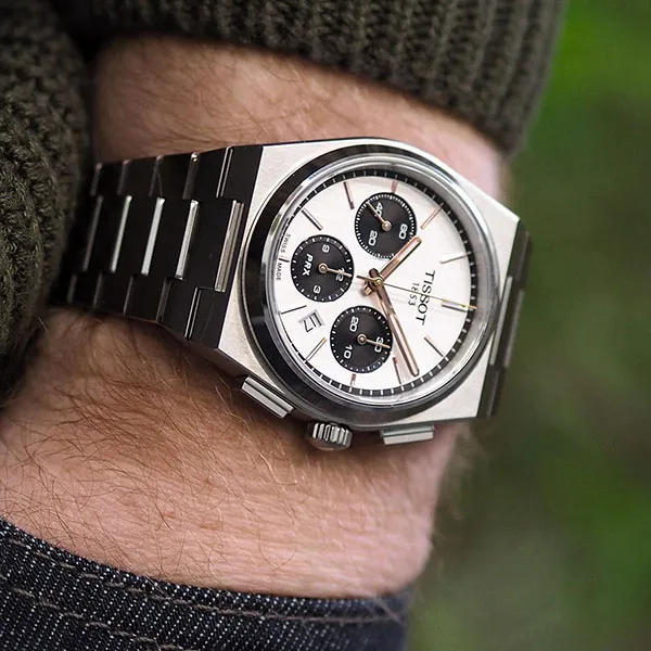 Đồng Hồ Nam Tissot Prx Chronograph T137.427.11.011.00 Màu Bạc Trắng