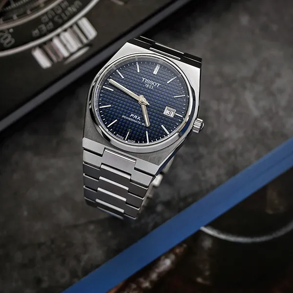 Đồng Hồ Nam Tissot PRX Powermatic 80 T137.207.11.041.00 Màu Xanh Bạc