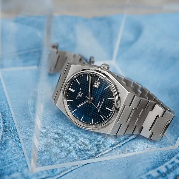 Đồng Hồ Tissot Prx Powermatic 80 T137.407.11.041.00 Màu Xanh Bạc - Đồng hồ - Vua Hàng Hiệu
