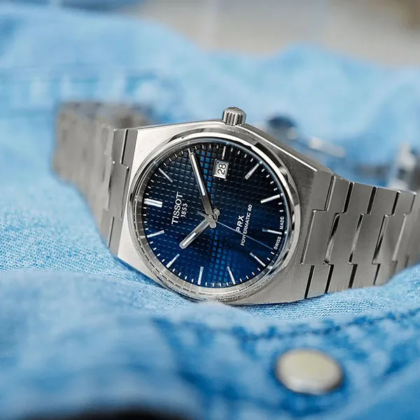Đồng Hồ Tissot Prx Powermatic 80 T137.407.11.041.00 Màu Xanh Bạc - Đồng hồ - Vua Hàng Hiệu