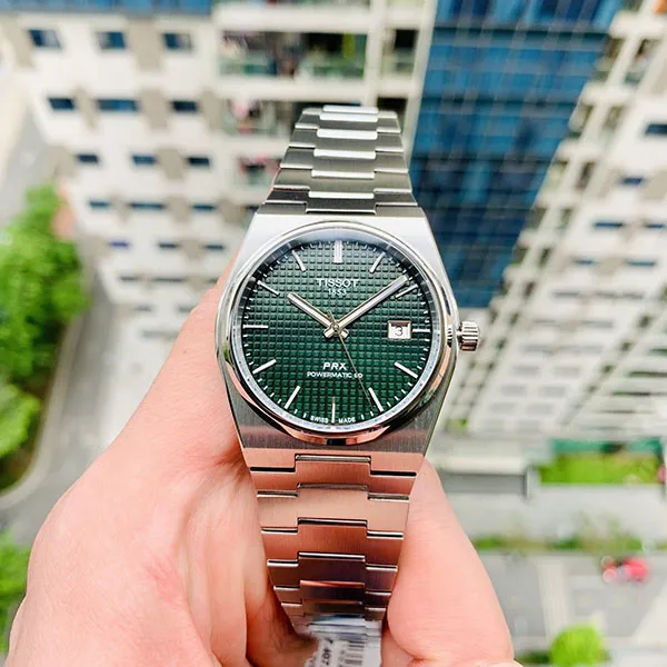 Đồng Hồ Nam Tissot Prx Powermatic 80 T137.407.11.091.00 Màu Bạc Xanh - Đồng hồ - Vua Hàng Hiệu