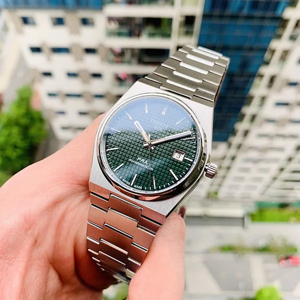 Đồng Hồ Nam Tissot Prx Powermatic 80 T137.407.11.091.00 Màu Bạc Xanh - Đồng hồ - Vua Hàng Hiệu