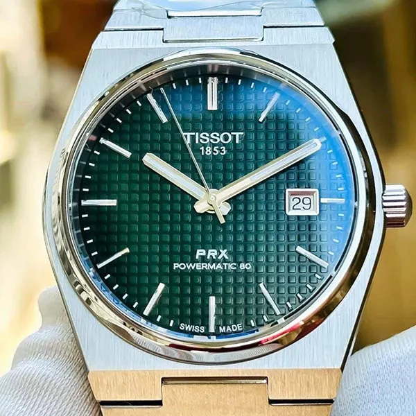 Đồng Hồ Nam Tissot Prx Powermatic 80 T137.407.11.091.00 Màu Bạc Xanh - Đồng hồ - Vua Hàng Hiệu