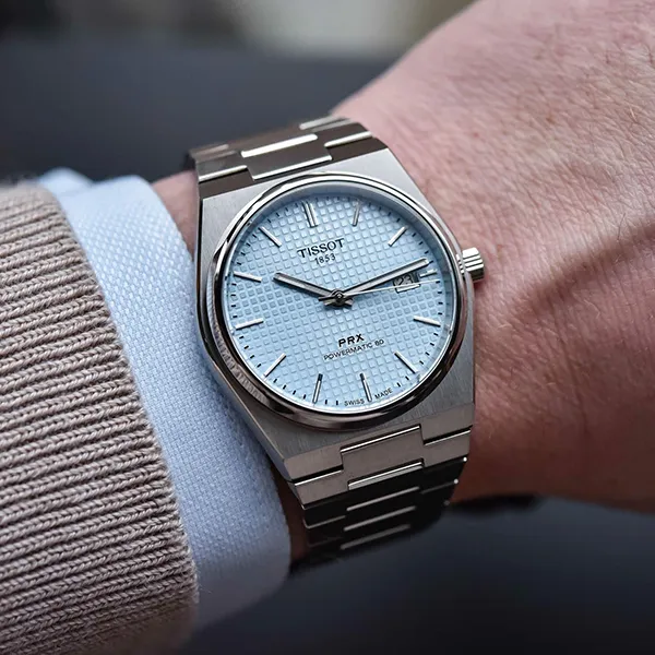 Đồng Hồ Nam Tissot PRX Powermatic 80 T137.407.11.351.00 Màu Bạc Phối Xanh - Đồng hồ - Vua Hàng Hiệu