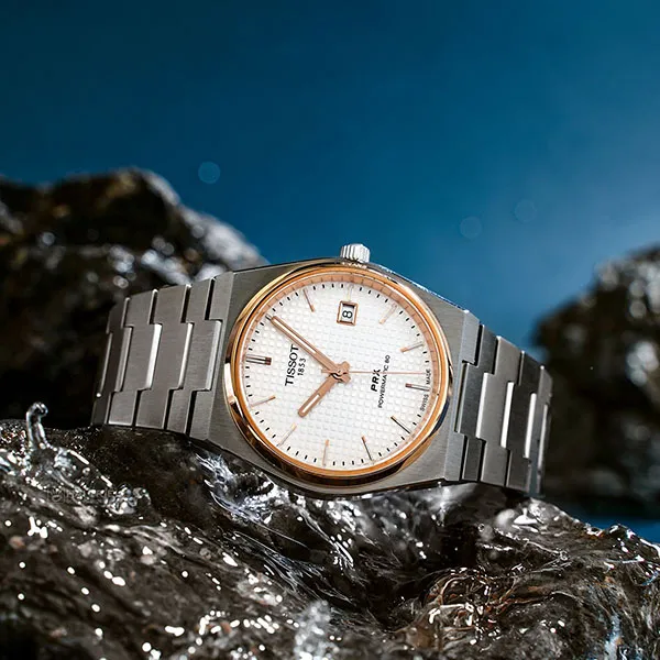 Đồng Hồ Nam Tissot Prx Powermatic 80 T137.407.21.031.00 Màu Trắng Bạc - Đồng hồ - Vua Hàng Hiệu