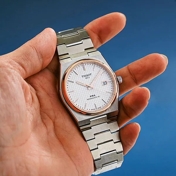 Đồng Hồ Nam Tissot Prx Powermatic 80 T137.407.21.031.00 Màu Trắng Bạc - Đồng hồ - Vua Hàng Hiệu