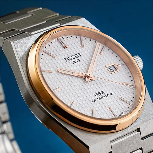 Đồng Hồ Nam Tissot Prx Powermatic 80 T137.407.21.031.00 Màu Trắng Bạc - Đồng hồ - Vua Hàng Hiệu
