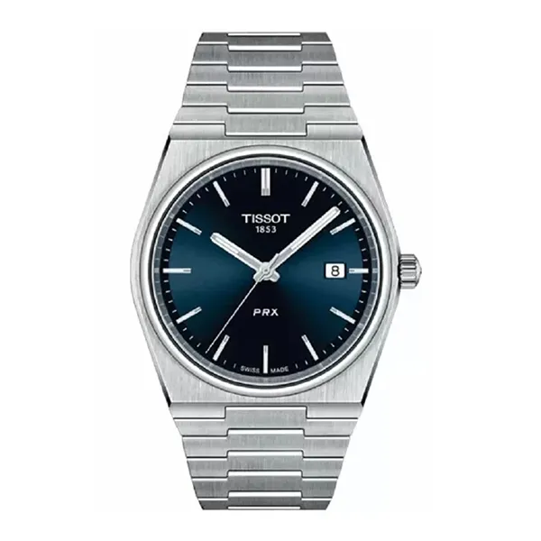 Đồng Hồ Nam Tissot PRX Quartz T137.410.11.041.00 Màu Xanh Bạc