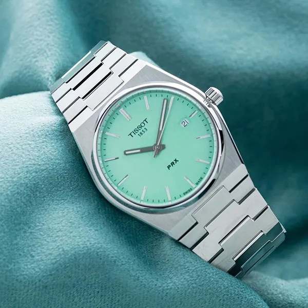 Đồng Hồ Nam Tissot PRX Quartz T137.410.11.091.01 Màu Xanh Bạc