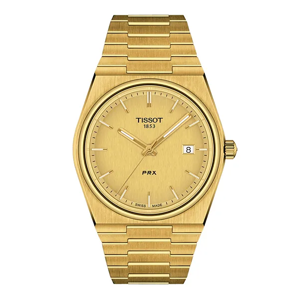 Đồng Hồ Nam Tissot PRX T137.410.33.021.00 Màu Vàng Gold