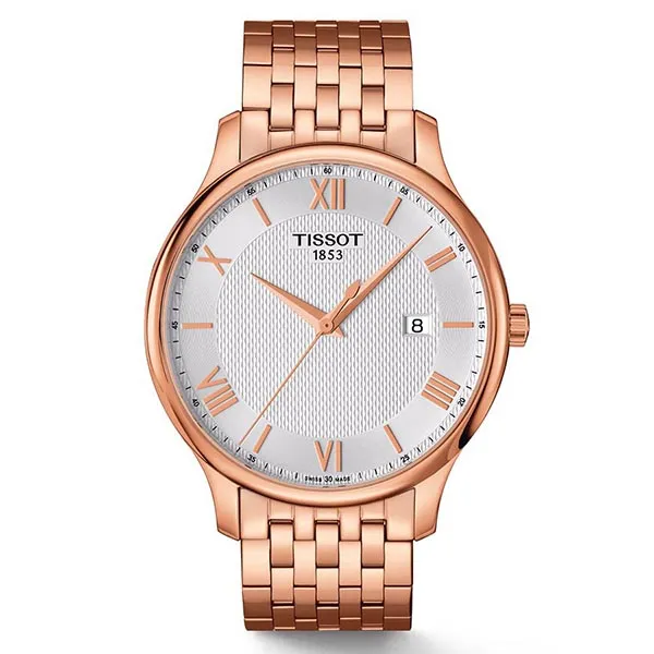 Đồng Hồ Nam Tissot Quartz Tradition Full Rosegold T063.610.33.038.00 Màu Vàng Hồng