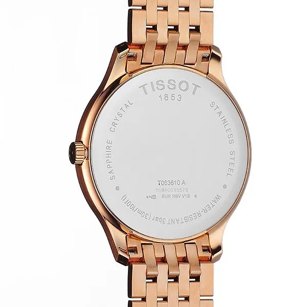 Đồng Hồ Nam Tissot Quartz Tradition Full Rosegold T063.610.33.038.00 Màu Vàng Hồng