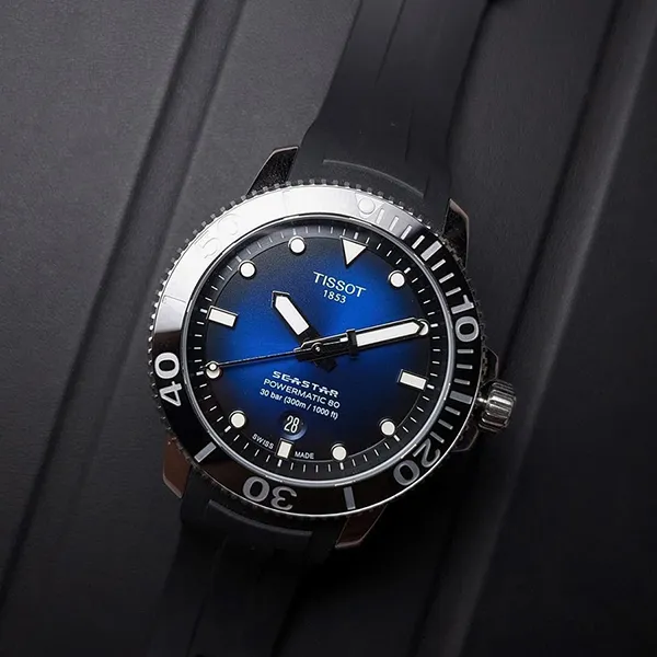 Đồng Hồ Nam Tissot Seastar 1000 Powermatic 80 T120.407.17.041.00 Màu Xanh Đen