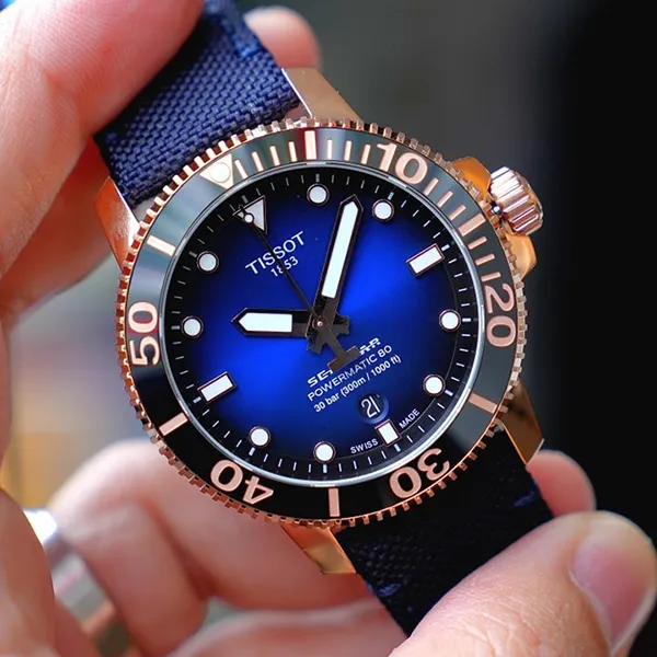 Đồng Hồ Nam Tissot Seastar 1000 Powermatic 80 T120.407.37.041.00 Màu Xanh Navy