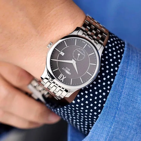 Đồng Hồ Nam Tissot Tradition Automatic Small Seconds Watch T063.428.11.058.00 Màu Đen