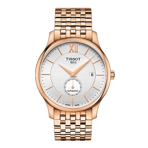 Đồng Hồ Nam Tissot Tradition Automatic Small Seconds Watch T063.428.33.038.00 Màu Vàng Hồng - Đồng hồ - Vua Hàng Hiệu